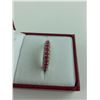 Image 3 : LADIES 10KT YELLOW GOLD AND RHODIUM FINISH RUBY AND DIAMOND SET DRESS RING WITH 11 RUBIES, APPROX