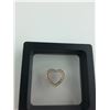 Image 2 : 10KT YELLOW GOLD AND RHODIUM FINISH DIAMOND SET HEART SHAPED PENDANT WITH 28 DIAMONDS, APPROX