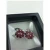 Image 2 : PAIR OF STERLING SILVER PROMOTIONAL QUALITY NATURAL RUBY EARRINGS WITH 16 RUBIES, APPROX 5.20CARATS