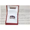 Image 2 : LADIES 14KT GOLD AMETHYST AND DIAMOND DRESS RING. 3 AMETHYST, APPROX 2.40CARAT
