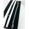 Image 2 : 6CARAT BLUE TOPAZ AND DIAMOND TENNIS BRACELET. INFINITY DESIGN. INCLUDES $450 CERTIFICATE