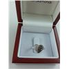 Image 2 : LADIES STERLING SILVER DIAMOND HEART RING. TOTAL OF 11 CHAMPAGNE DIAMONDS. INCLUDES $475
