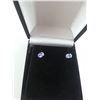 Image 2 : BRAND NEW PAIR 1CARAT TANZANITE STUD EARRINGS. STERLING SILVER. INCLUDES $300 CERTIFICATE