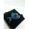 Image 2 : BRONZE TONE GECKO BANGLE STUDDED WITH OVER 100 BLUE SWAVORSKI CRYSTALS