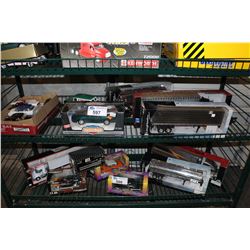 SHELF LOT OF ASSORTED DIECAST METAL COLLECTORS CARS