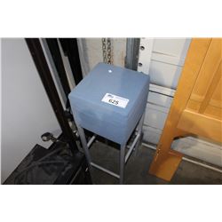 BLUE UPHOLSTERED BAR STOOL