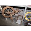 Image 2 : LARGE LOT OF COLLECTABLE ITEMS; NEON CLOCK, MANTEL CLOCK, WOOL ROLLER, ETC