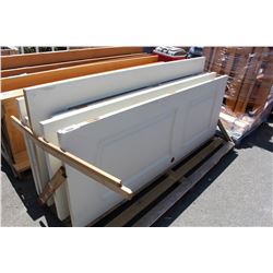 PALLET LOT OF 8 WHITE EXTERIOR DOORS