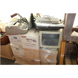 PALLET LOT OF ASSORTED MISC COMPUTERS, VINTAGE ITEMS, ETC