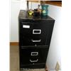 Image 1 : 2-DRAWER FILE CABINET W/ OFFICE SUPPLIES