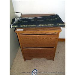 WOOD 2-DRAWER CABINET
