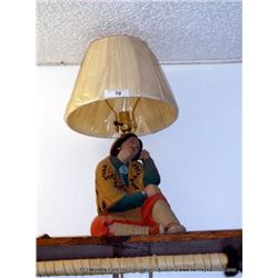 NATIVE WOMAN LAMP