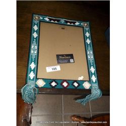 SOUTHWEST STYLE WOVEN PICTURE FRAME, 13"X15"