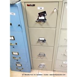 FIRE KING 25 4-DRAWER FILE CABINET