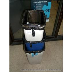 WASTE BASKETS 3X MONEY