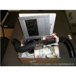BOX: OFFICE SUPPLIES, RADIATOR HOSE