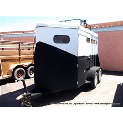 1996 TRU-TRAIL 2HSBSTABP SPARTAN HORSE TRAILER VIN: 1T9HP102XT1032114, DUAL AXLE