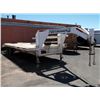 Image 2 : 2004 PARKER 8'x31' GOOSENECK TRAILER W/ RAMPS ~ VIN: 13ZGT242341005040, DUAL AXLE TITLE #