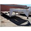 Image 2 : PAULS CUSTOM TRAILERS GOOSENECK, SINGLE AXLE FLATBED TRAILER W/ RAMPS, 8'X25', AIN# NM099646 CONTROL