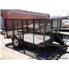 Image 2 : SCREEN ENCLOSED SINGLE AXLE TRAILER, 8'X13'