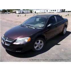 2004 DODGE STRATUS ~ ???,??? MILES VIN:  1B3EL46X24N174025, SEDAN, FWD, I4, 2.4L, TITLE # ? KEYS