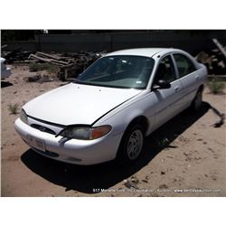 2002 FORD ESCORT SE ~ 151,466 MILES VIN: 3FAFP13P52R107610, SEDAN, FWD, I4, 2.0L TITLE # ? KEYS