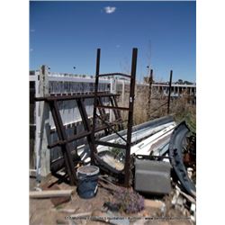 LOT: METAL RACKS & FENCING