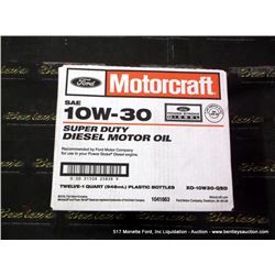 CASE: MOTORCRAFT 10W-30 SUPER DUTY DIESEL MOTOR OIL 12X MONEY