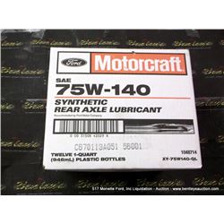 CASE: MOTORCRAFT 75W-140 SYNTHETIC REAR AXLE LUBRICANT 12X MONEY