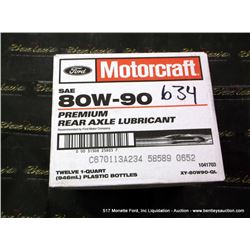 CASE: MOTORCRAFT 80W-90 PREMIUM REAR AXLE LUBRICANT 12X MONEY