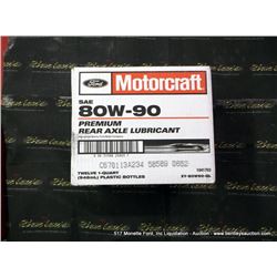 CASE: MOTORCRAFT 80W-90 PREMIUM REAR AXLE LUBRICANT 12X MONEY