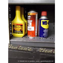 POWER STEERING FLUID, CARB CLEANER, WD40 6X MONEY