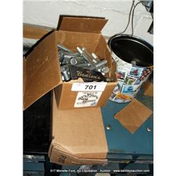 LOT: BOLTS, CLIPS, LUG BOLTS, NUTS