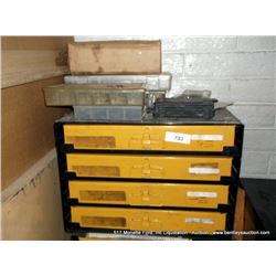PARTS TRAY CABINET: O-RINGS, COTTER PINS, ZIP TIES