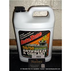 AUTO ZONE 50/50 ANTIFREEZE & COOLANT