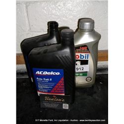 MOBIL OIL & AC DELCO TRANSFER CASE FLUID 3X MONEY