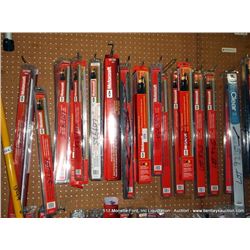 PEGBOARD W/ ASSORTED WINDSHIELD WIPER BLADES