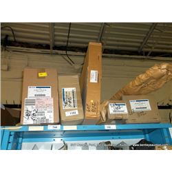 CONTENTS: LOT 744-REGULATORS, JACK ASSEMBLY, LATCH, WIPER MOTOR, COVERS, MIRROR