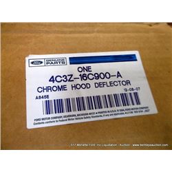 CHROME HOOD DEFLECTOR