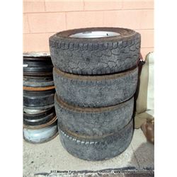 8-HOLE RIMS W/ HANKOOK LT285/70R17 TIRES 4X MONEY