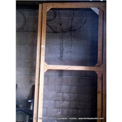 LOT: WOOD FRAME, FORD LIGHT UP SIGN