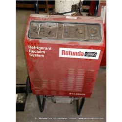 ROTUNDA REFRIGERANT RECLAIM SYSTEM