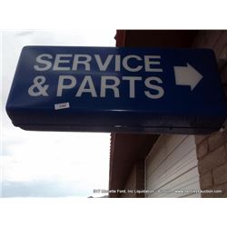 SERVICE PARTS SIGN