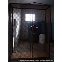 MOBILE METAL MESH CABINET