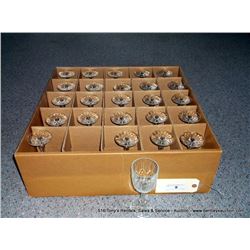 BOX: WHITE WINE GALAXY GLASSES 25X THE MONEY