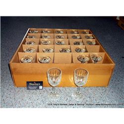 BOX: WHITE WINE GALAXY GLASSES 25X THE MONEY