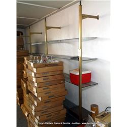 METAL & GLASS SHELVING
