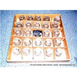 BOX: LIBBEY ROCK 8 OZ GLASSES 25X THE MONEY