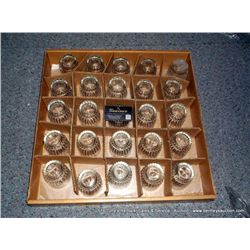 BOX: LIBBEY ROCK 8 OZ GLASSES 25X THE MONEY