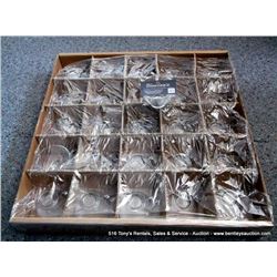 BOX: CLEAR GLASS CUP'S 25X THE MONEY